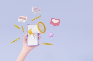 Your IVR or Auto Attendant system acts as the gatekeeper to your business. It sets the tone for the call, guides the customer experience, and, when done well, can leave callers feeling heard, valued, and respected - Vector illustration of hand holding mobile phone with message and audio icons
